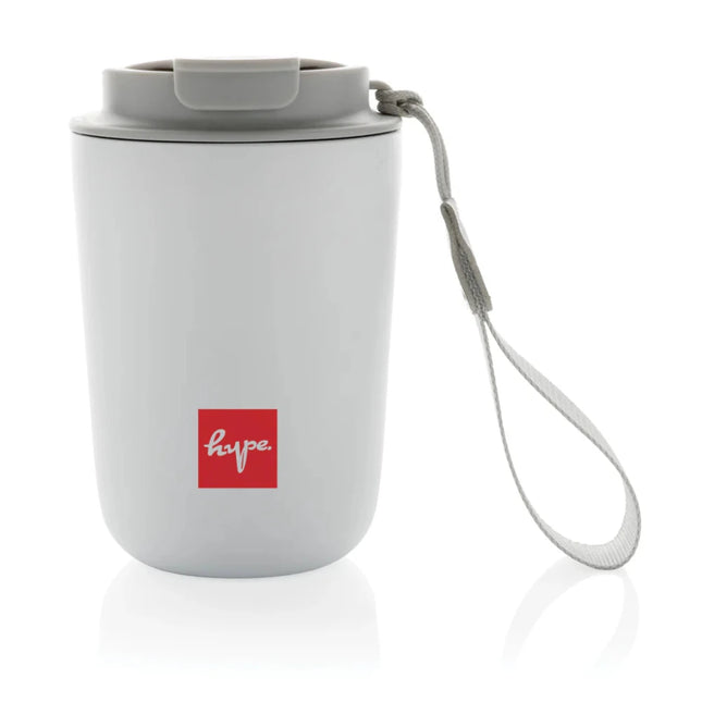 Cuppa RCS re-steel vacuum tumbler with lanyard - hospitality