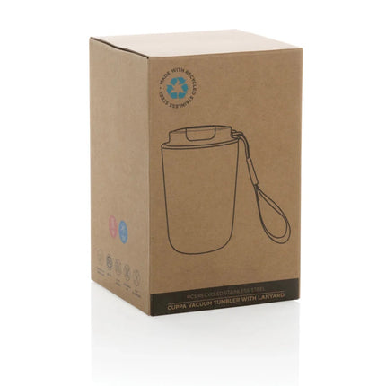 Cuppa RCS re-steel vacuum tumbler with lanyard - hospitality