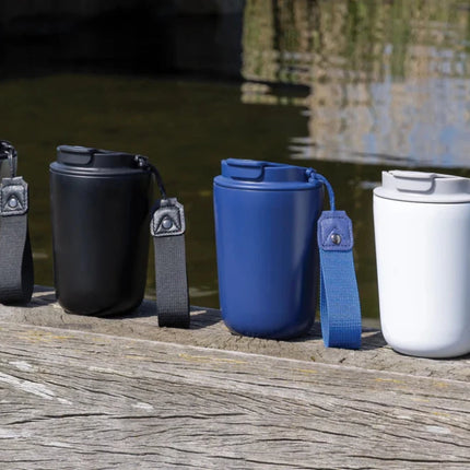 Cuppa RCS re-steel vacuum tumbler with lanyard - hospitality