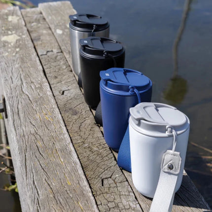 Cuppa RCS re-steel vacuum tumbler with lanyard - hospitality