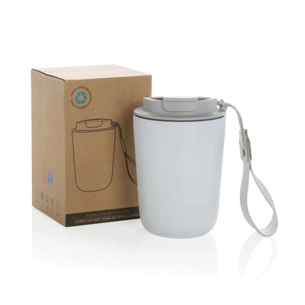 Cuppa RCS re-steel vacuum tumbler with lanyard - hospitality