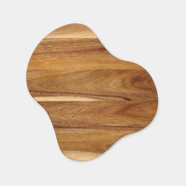 Acacia Wood Serving Board Large Pack Of 25 2x32x33.5cm Angled Edges FSC Certified