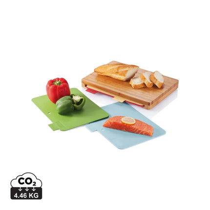 Cutting board with 4pcs hygienic boards - hospitality