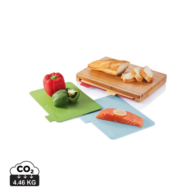 Cutting board with 4pcs hygienic boards - hospitality