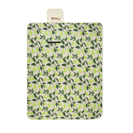 Day Collection GRS RPET Picnic Blanket In Plush Fleece With Cotton Canvas And Faux Leather Trim - hospitality
