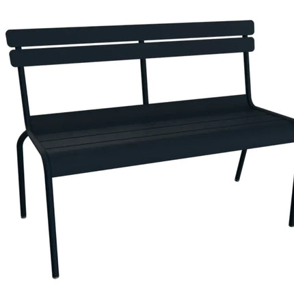 Fermob Luxembourg 2/3-seater outdoor metal bench with backrest