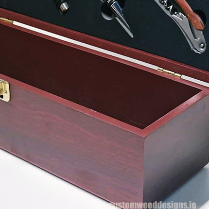 Bamboo Wine Box & Opener set - Rosewood Custom Wood Designs default-title-bamboo-wine-box-opener-set-rosewood-53613571146071