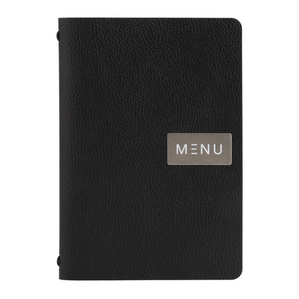 Black A5 leather menu Custom Wood Designs __label: Multibuy default-title-black-a5-leather-menu-53613232652631_6a47a247-6d2d-419a-a2f8-7334bfcc23ae