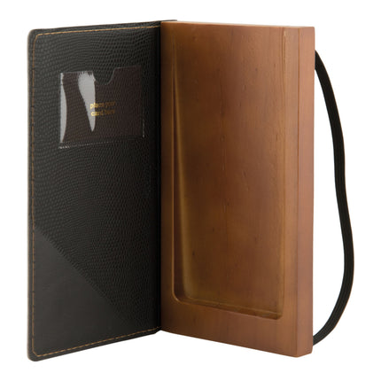 Black leather style bill presenter with coin holder pack of 10 Custom Wood Designs __label: Multibuy default-title-black-leather-style-bill-presenter-with-coin-holder-pack-of-10-53613287506263
