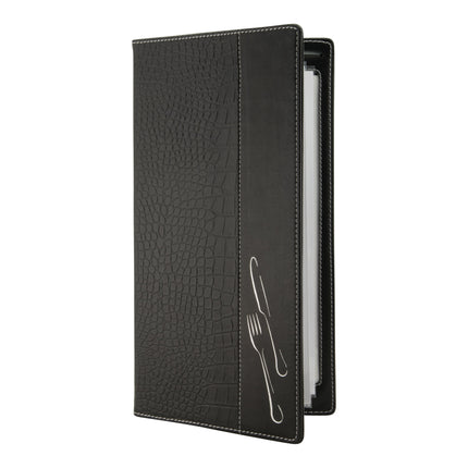 Crocodile style leather menu pack of 10 Custom Wood Designs __label: Multibuy default-title-crocodile-style-leather-menu-pack-of-10-53613296320855