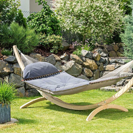 XXL Padded Double Hammock & Olymp Wooden Stand Set – photo 4