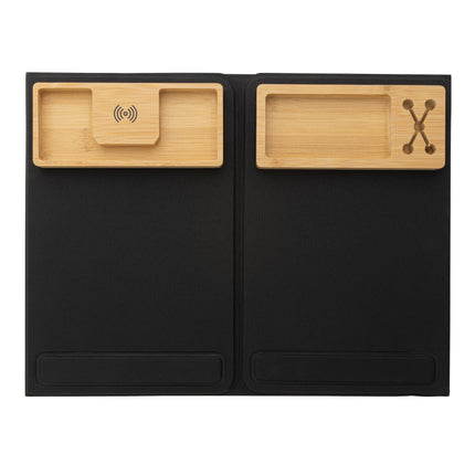 Foldable desk organiser with laptop stand pack of 10 Custom Wood Designs default-title-foldable-desk-organiser-with-laptop-stand-pack-of-10-53613417464151