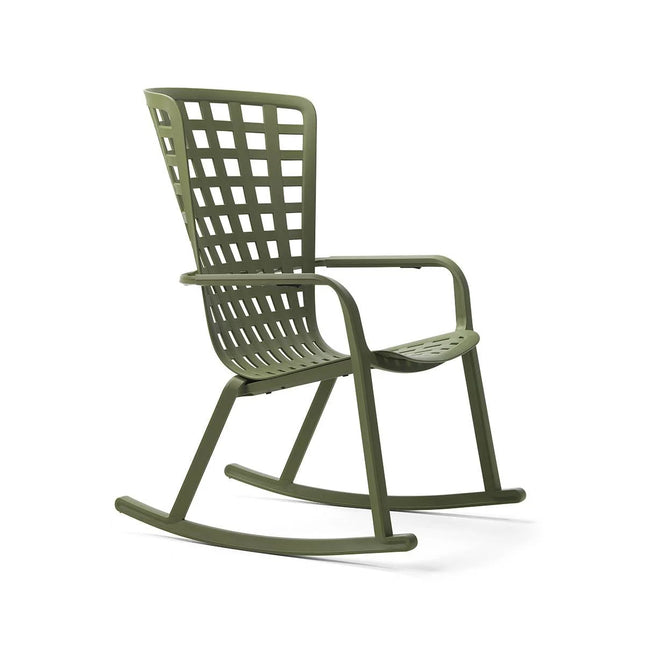 Nardi Folio Rocking outdoor chair polypropylene modern curved high-back rocking chair outdoor patio Ireland