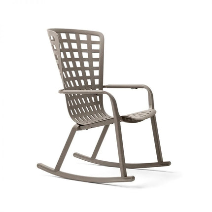 Nardi Folio Rocking outdoor chair tabacco polypropylene high-back rocking motion outdoor terrace Ireland