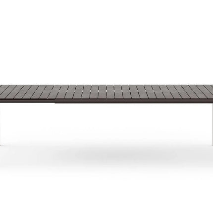 Nardi Tevere 210 extendable outdoor table antracite regeneration polypropylene slatted top outdoor dining