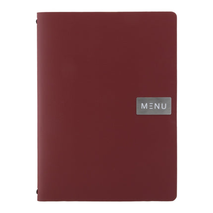 Red A4 leather menu pack of 10 Custom Wood Designs __label: Multibuy default-title-red-a4-leather-menu-pack-of-10-53613235437911