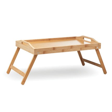 Wooden bamboo foldable tray pack of 10 Custom Wood Designs __label: Multibuy default-title-wooden-bamboo-foldable-tray-pack-of-10-51958378299735