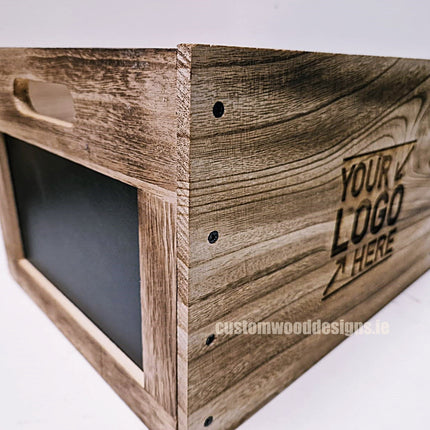 Wooden crate with chalkboard pack of 10 Securit __label: Multibuy default-title-wooden-crate-with-chalkboard-pack-of-10-52248508924247