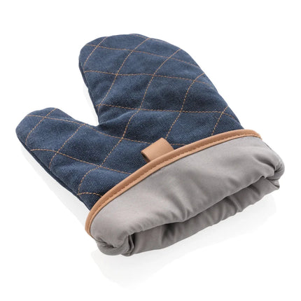 Deluxe canvas oven mitt - hospitality