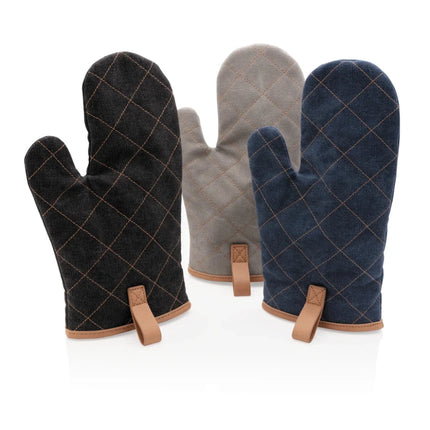 Deluxe canvas oven mitt - hospitality