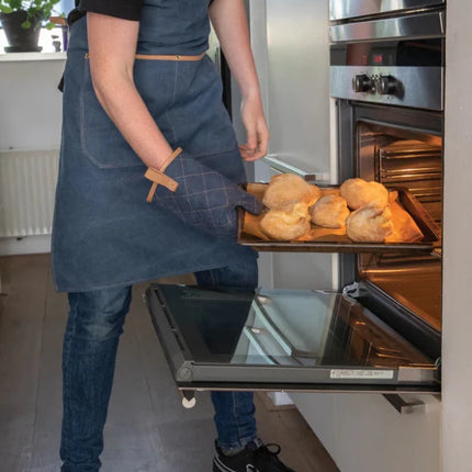 Deluxe canvas oven mitt - hospitality