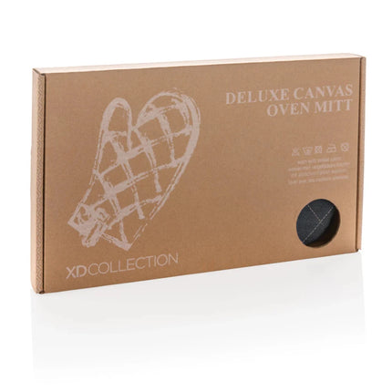 Deluxe canvas oven mitt - hospitality