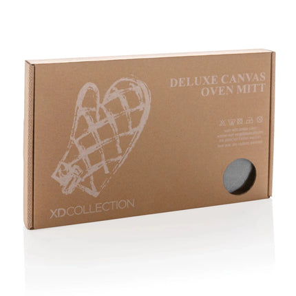 Deluxe canvas oven mitt - hospitality