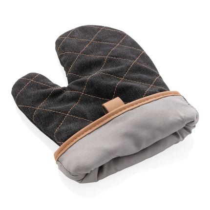 Deluxe canvas oven mitt - hospitality