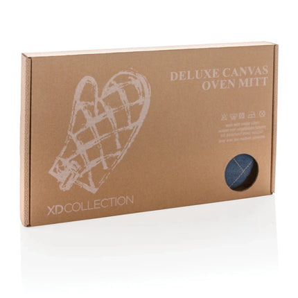 Deluxe canvas oven mitt - hospitality