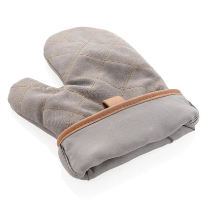 Deluxe canvas oven mitt - hospitality