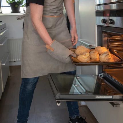 Deluxe canvas oven mitt - hospitality