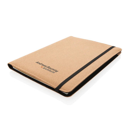 Deluxe cork portfolio A4 with pen - hospitality
