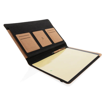 Deluxe cork portfolio A4 with pen - hospitality