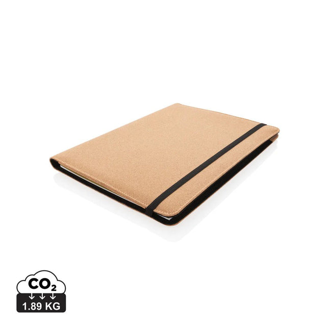 Deluxe cork portfolio A4 with pen - hospitality