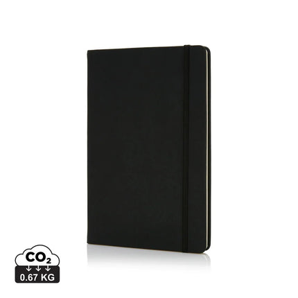 Deluxe hardcover PU A5 notebook - hospitality