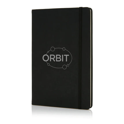Deluxe hardcover PU A5 notebook - hospitality