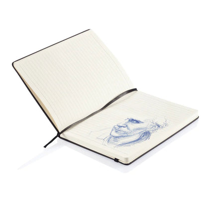 Deluxe hardcover PU A5 notebook - hospitality