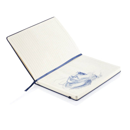Deluxe hardcover PU A5 notebook - hospitality