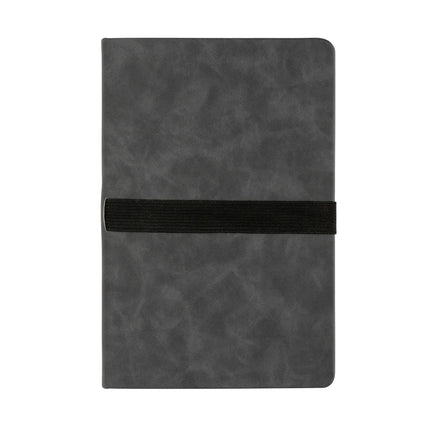Deluxe hardcover PU notebook A5 with phone and pen holder - hospitality