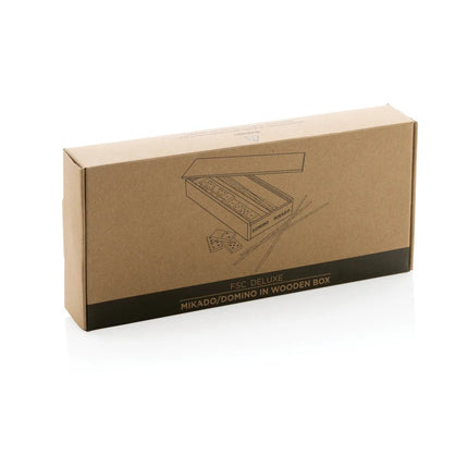 Deluxe mikado/domino in wooden box - hospitality