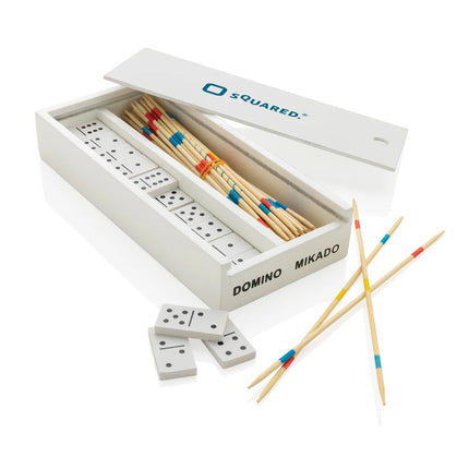 Deluxe mikado/domino in wooden box - hospitality