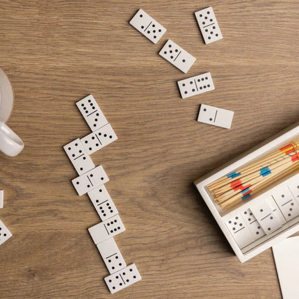 Deluxe mikado/domino in wooden box - hospitality