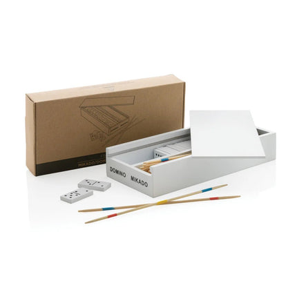 Deluxe mikado/domino in wooden box - hospitality