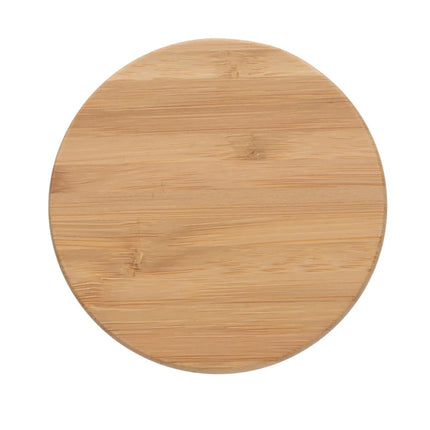 Deluxe scented candle with bamboo lid - hospitality