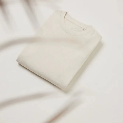 Denal recycled cotton crew neck undyed - hospitality