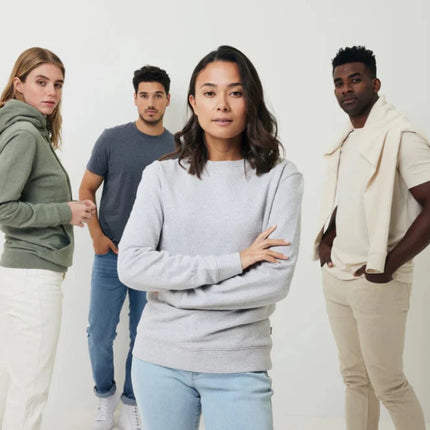 Denal recycled cotton crew neck undyed - hospitality