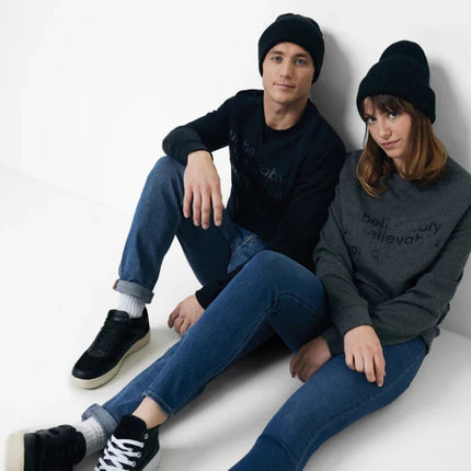 Denal recycled cotton crew neck undyed - hospitality