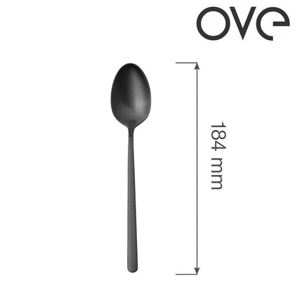 Dessert spoon Amarone Black, OVE, 184 mm - hospitality