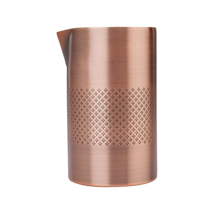 Diamond Lattice double wall mixing glass antique copper, 621 ml - hospitality