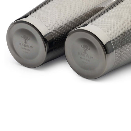 Diamond Lattice shaker/tin set, black, Barfly, 830/530ml - hospitality